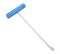 Aluminum Alloy T-Handle Dehooker Tool Paired with Stainless Steel Hook Tip to Minimize Fish Handling Stress (blue)