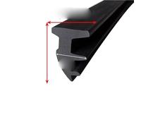 Aluminum Alloy T S Rubber Seal Strip for Doors & Windproof Gasket 17x12mm Weatherproofing Rubber Weather Seal Noise Reduct Easy Installat