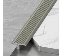 Aluminum Alloy T-Shaped Floor Strips (3pcs*90cm) | Anti-Slip Edging & Carpet to Tile Transition Trim, Embedded/Threshold Strip for Stairs/Doorways | Easy to Clean(Champagne,1.5cm)