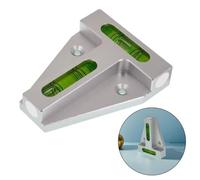 Aluminum Alloy T-Shaped Mini Level with Dual Bubble Vials Magnetic Backing for Iron Surfaces 70 X 56 X 15 Mm Measuring Tool for Construction Rv DIY Use