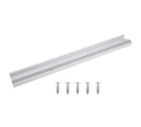 Aluminum Alloy T Track Miter Bar Slider, Woodworking T Slot Miter Guide with Adjustable Scale, Precision Calibration for Table Saw Jigs, Includes Mounting Screws for (600mm Scale bar Chute)