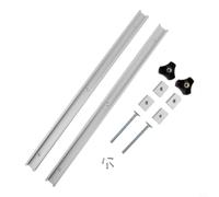 Aluminum Alloy T-Track Rails 30mm Width with 2 Sliders M6 and 2 Sliders M8 plus 2 Handles for Radial Saw and Drill Fixtures (500mm（20inch）)