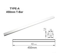 Aluminum Alloy T-Track Slider for Table Saws and Woodworking Workbenches - 2-Pack, 100-450 mm Adjustable T-Slot Miter Bar, Compatible with Miter Saw, Milling Table & DIY Workshop(450MM)