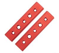 Aluminum Alloy T-Track Slider for Table Saws, Woodworking Workbenches & Miter Saws - 100-450 mm Adjustable T-Slot Rail, 2-Pack, Red(100mm)