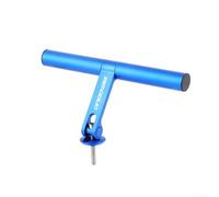 Aluminum Alloy T-Type Handlebar Extender 200mm Extension Bracket with Adjustable Tilt Angle Headset Mount Compatible with For Cycling Accessories(Blue)