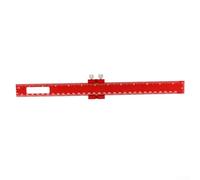 Aluminum Alloy T-Type Scribing Ruler with Dual Metric and for Imperial Scales for Woodworking and Marking in Carpentry, Engineering, and Workshop(C)