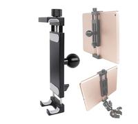 Aluminum Alloy Tablet Holder with 1" Ball Head-360 Rotatable Tablet Mount for iPad and Other Devices from 4.7"-12.9", Compatible with RAM Mounts and Other B Size Double Socket Arm