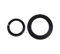 Aluminum Alloy Tapered Steer Tube Fork Adapter Headset Base For Ring for Bicycle Headtube Reduction Conversion Black(B)