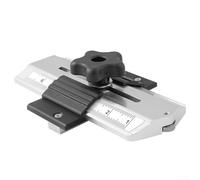 Aluminum Alloy Thin Rip Table Saw Jig Slicing Positioner for Precise Profiling and Edge Locating with Compact Structure Design(Silver)