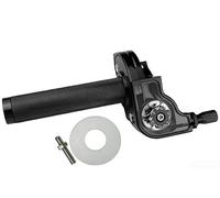Aluminum Alloy Throttle Grip 7/8 Inch for Motorcycle Scooter Moped - Long-Lasting Twist Handle Accelerator Control Off Road Accessory Black(Black)