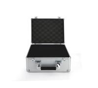 Aluminum Alloy Toolbox Storage Carry Case,Portable Travel Luggage Organizer Box for Audio GuestBook Telephone with Classic Retro Craftsmanship(Silver)