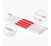 Aluminum Alloy Total Station Measuring Rod Kit with 4-Pole Test Mirror, -30/0/+17.5mm Constant, for Surveying and Tunnel Construction, Mining, Highway Inspection