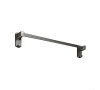 Aluminum Alloy Towel Rack for Bathroom Wall, Rustproof Grey Towel Bar with Integrated Hooks, Multi Functional Storage Solution for Wet Towels and Bathrobes(40cm)