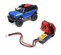 Aluminum Alloy Transmission Gear Box with 66T Brushed Motor for Axial SCX24 1/24 RC Car Sealed Off Road Upgrade Parts (Red 70T)