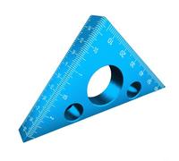 Aluminum Alloy Triangle Ruler, Dual Scale Metric and
