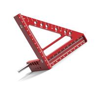 Aluminum Alloy Triangular Ruler Layout Tool With Clear Scale Easy To Read For DIYer Enthusiasts Professional Woodworkers Accurate Woodworking Gauge