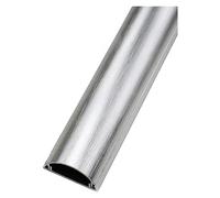 Aluminum Alloy Trunking,Half Round Cable Cover,Self-Adhesive Cable Tidy,Decorative Wire Hider,Electrical Cable Management，1m Long,Cable Management For Home Office(Silver,No. 5)