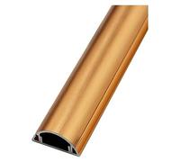Aluminum Alloy Trunking,Half Round Cable Cover,Self-Adhesive Cable Tidy,Decorative Wire Hider,Electrical Cable Management，1m Long,Cable Management For Home Office(Gold,No. 3)