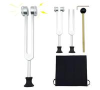 Aluminum Alloy Tuning Fork, Extra Long Handle Tuning Fork, Tuning Fork Set, Professional Tuning Fork, 250g Aluminum Alloy Tuning Forks with Extra Long Handle for Easy Use