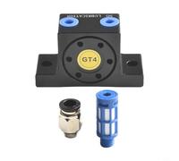 Aluminum Alloy Turbine Pneumatic Vibrator for Industrial Use, Adjustable Air Pressure Oscillating Tool for Silo Emptying and Bulk Material Distribution(GT 04)