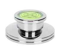 Aluminum Alloy Turntable Stabilizer, Record Player Clamp, LP Record Weight for Vibration Reduction and Balanced Playback with 7.2mm Spindle Hole for Audiophiles and (Silver)