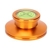 Aluminum Alloy Turntable Stabilizer, Record Player Clamp, LP Record Weight for Vibration Reduction and Balanced Playback with 7.2mm Spindle Hole for Audiophiles and (Golden)