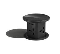 Aluminum Alloy Universal Power Pneumatic Lift Pop-Up Kitchen Island Desk Tower 4 Outlet 2B 2C Socket with Wireless Charger,C