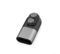 Aluminum Alloy USB C Magnetic Adapter for LEDLENSER Lights(Silver) | Seamless magnetic connection, compatible with for P and for H series, quick for snap-on charging, reliable power transfer