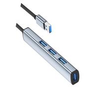 Aluminum Alloy USB3.0 Type C Hubs 4Port Fast 5Gbps Data Transfer Plug and Play for Keyboards Portable Multiple Port USB Hubs