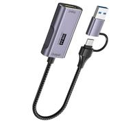 Aluminum Alloy USB3.0 Video Captures Card 4K60Hz HDTV To Type C Conversion Real Time Streaming For DSLR And Online Teaching Video Captures Card For Live Streaming And