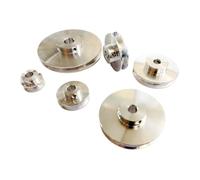 Aluminum Alloy V-Groove Pulley DIY electronic starter Lathe Drilling Machine Unpowered Spindle Pulley 5-16MM Hole H8 Precision Accessory MQXFCZUX(12mm,26MM Out-Diameter)
