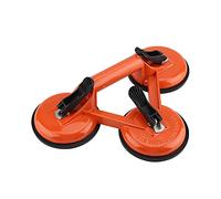 Aluminum Alloy Vacuum Suction Cup Glass Lifter Puller Heavy Duty for Moving Glasses Tiles Mirrors Car Dent Repair Orange 3 Optional Sizes (3 nails)