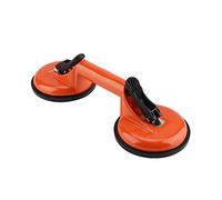 Aluminum Alloy Vacuum Suction Cup Glass Lifter Puller Heavy Duty for Moving Glasses Tiles Mirrors Car Dent Repair Orange ABS Rubber 12.3cm 4.84in Single Double Three Suction Cup (2 Claws)