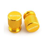 Aluminum alloy valve core cap For BRIXTON Cromwell 125 250 1200 Crossfire 500 Storr Sunray Accessories CNC Aluminum Wheel Tyre Valve Cap Motorcycle(Yellow)