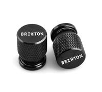 Aluminum alloy valve core cap For BRIXTON Cromwell 125 250 1200 Crossfire 500 Storr Sunray Accessories CNC Aluminum Wheel Tyre Valve Cap Motorcycle(Black)
