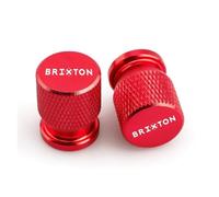 Aluminum alloy valve core cap For BRIXTON Cromwell 125 250 1200 Crossfire 500 Storr Sunray Accessories CNC Aluminum Wheel 1 Pair Tyre Valve Cap(Red)
