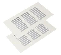 Aluminum Alloy Vent Cover Grille - Pack of 2 80x80x225mm Ventilation Grilles for Home Office Energy Efficient Air Flow Easy Install Modern Design