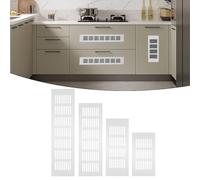 Aluminum Alloy Ventilation Grille, Moisture Proof Breathable Mesh for Wardrobe Cabinet Shoe Storage, Anti-Slip Easy Install Air Vent