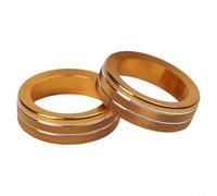 Aluminum Alloy Volume Knob Covers Switch Trim Compatible with Explorer 2020-2025, Scratch Resistant Interior Decoration, Easy Install, Orange(ORANGE)