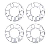 Aluminum Alloy Wheel Shims 4pcs Hub Car Adapter Wheel Spacers Seals ET Track Widened 5mm 8mm 10mm 4 5 Stud Universal Aluminum Alloy Plate Modified(10mm)
