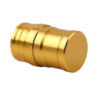 Aluminum Alloy Wick Lamp for Outdoor Camping and Hiking Trips | Compact Aluminum Alloy Body, Gold-Tone Cylindrical Profile, Wick-Based Flame Format for Campers and Hikers