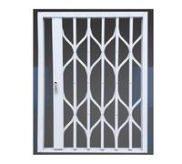 Aluminum Alloy Window guardrails, Child Safety, Anti-Theft Aluminum Alloy Folding Telescopic Window guardrails with Locks and Silent Pulleys. Multi Scene(White,Wxh 95x115cm)