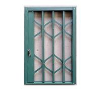 Aluminum Alloy Window guardrails, Child Safety, Anti-Theft Aluminum Alloy Folding Telescopic Window guardrails with Locks and Silent Pulleys. Multi Scene(Green,Wxh 100x130cm)