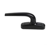 Aluminum Alloy Window Handle for Casement and Sliding Window, Black, with 70 * 15mm, 70 * 10mm, and 63 * 82mm Hole Distance Options for Enhanced Security and Easy Installation(63/82mm)
