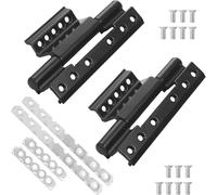 Aluminum Alloy Window Hinge,2 PCS Casement Window Hinge Casement 150mm Door Frame Hinges Universal Hinges for 60 Aluminium Profile Windows(Black)
