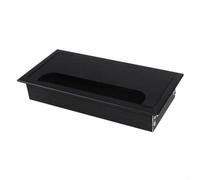 Aluminum Alloy Wire Cover for Desks to Keep Cables Tidy and Accessible (Black 80mm*160mm)