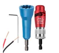 Aluminum Alloy Wire Stripper & Twister Kit for Electric Drill - Professional Electrician Tool with Portable Nut Twister & Connector | Saves Time Effort Improves Efficiency | 200g