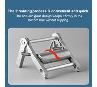 Aluminum Alloy Wire Threading Aid Compatible with 86 and 118 Bottom Boxes - One Piece Forged Electrician Pulley Cable Puller and Fast Wire Threading Auxiliary Tool