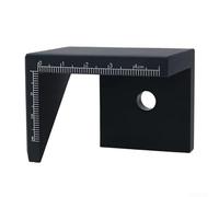 Aluminum Alloy Woodworking Center Scriber with 45 Degree Angle Marker for Precise Centerline and Circle Center Marking on Small Square and Round Materials