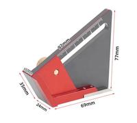 Aluminum Alloy Woodworking Marking Tool with Clear Scales, Router Setup Blocks and Table Saw Gauge for Center Finding and Measurement